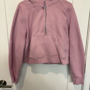 Women's Pink Half-Zip Sweatshirt